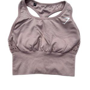 Gymshark Taupe Energy Seamless Crop Top